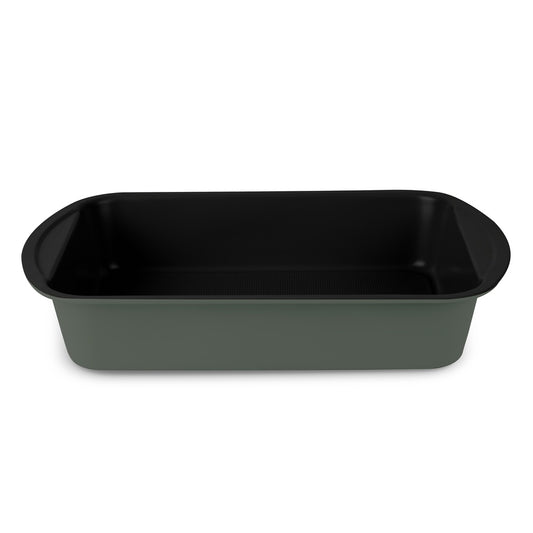 Berlinger Haus 40cm Titan Pro Non-Stick Coating Oblong Roaster Pan - Matt Green