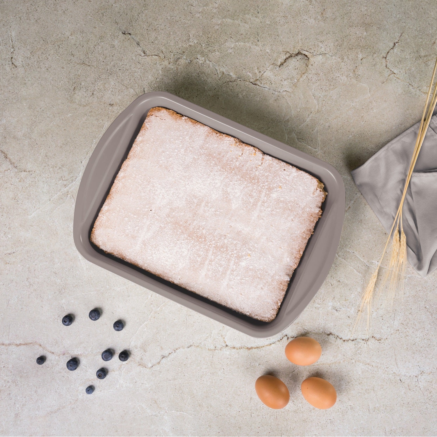 Berlinger Haus 40cm Titan Pro Non-Stick Coating Oblong Roaster Pan - Taupe