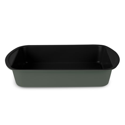 Berlinger Haus 35cm Titan Pro Non-Stick Coating Oblong Roaster Pan - Matt Green