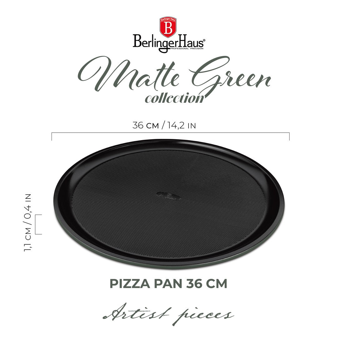 Berlinger Haus 36cm Pizza Pan - Matte Green