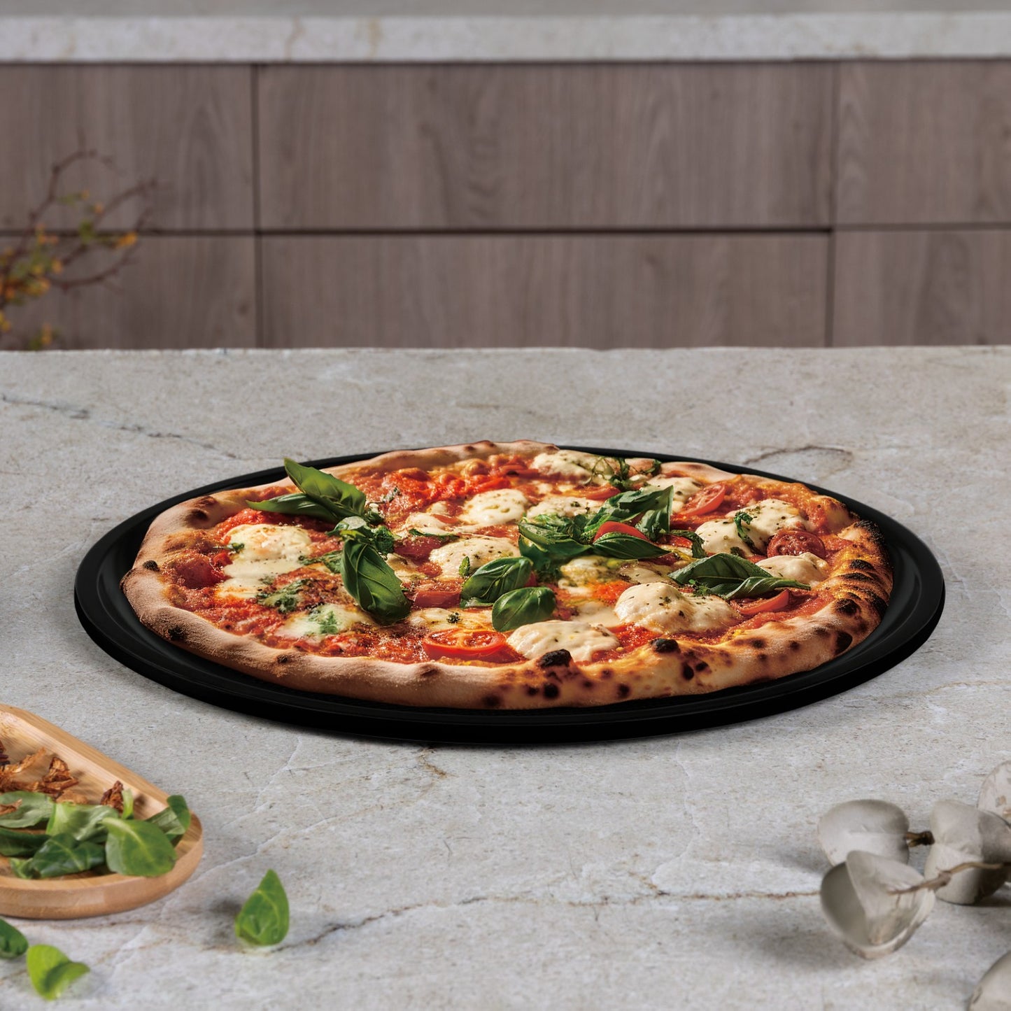 Berlinger Haus 36cm Titan Pro Non-Stick Pizza Pan - Matt Black