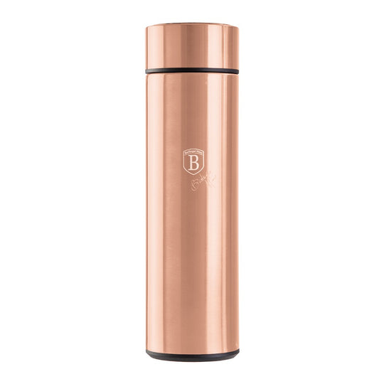 Berlinger Haus 0.5L Stainless Steel LED Temperature Display Drinking Bottle - Metallic Rose Gold