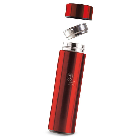 Berlinger Haus 450ml Stainless Steel LED Temperature Display Drinking Bottle - Metallic Burgundy