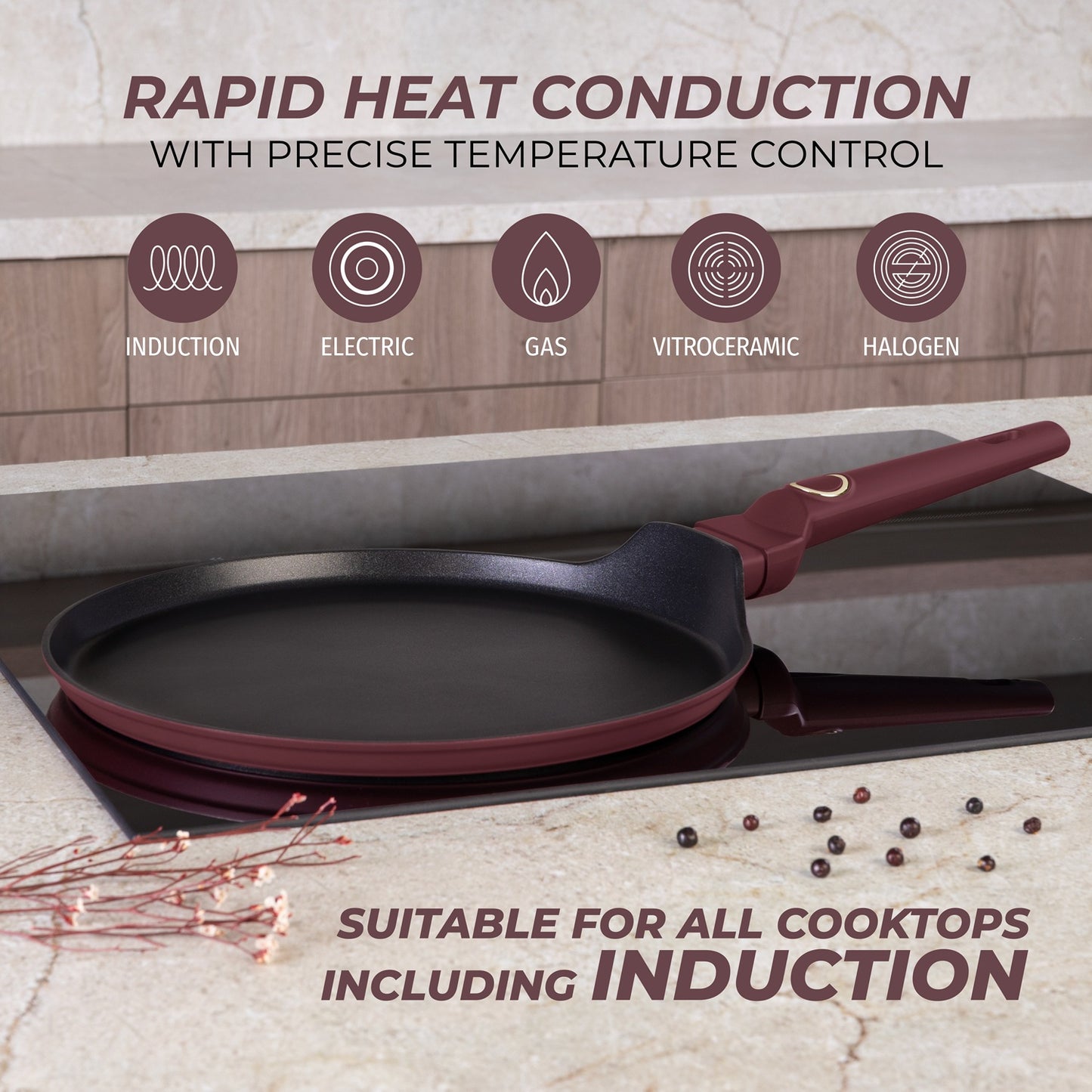 Berlinger Haus 28cm Titan Pro Non-Stick Coating Pancake Pan – Leonardo