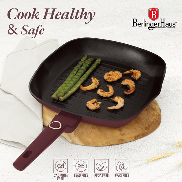 Berlinger Haus 28cm Titan Pro Non-Stick Coating Grill Pan - Leonardo