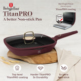 Berlinger Haus 28cm Titan Pro Non-Stick Coating Grill Pan with Lid - Leonardo
