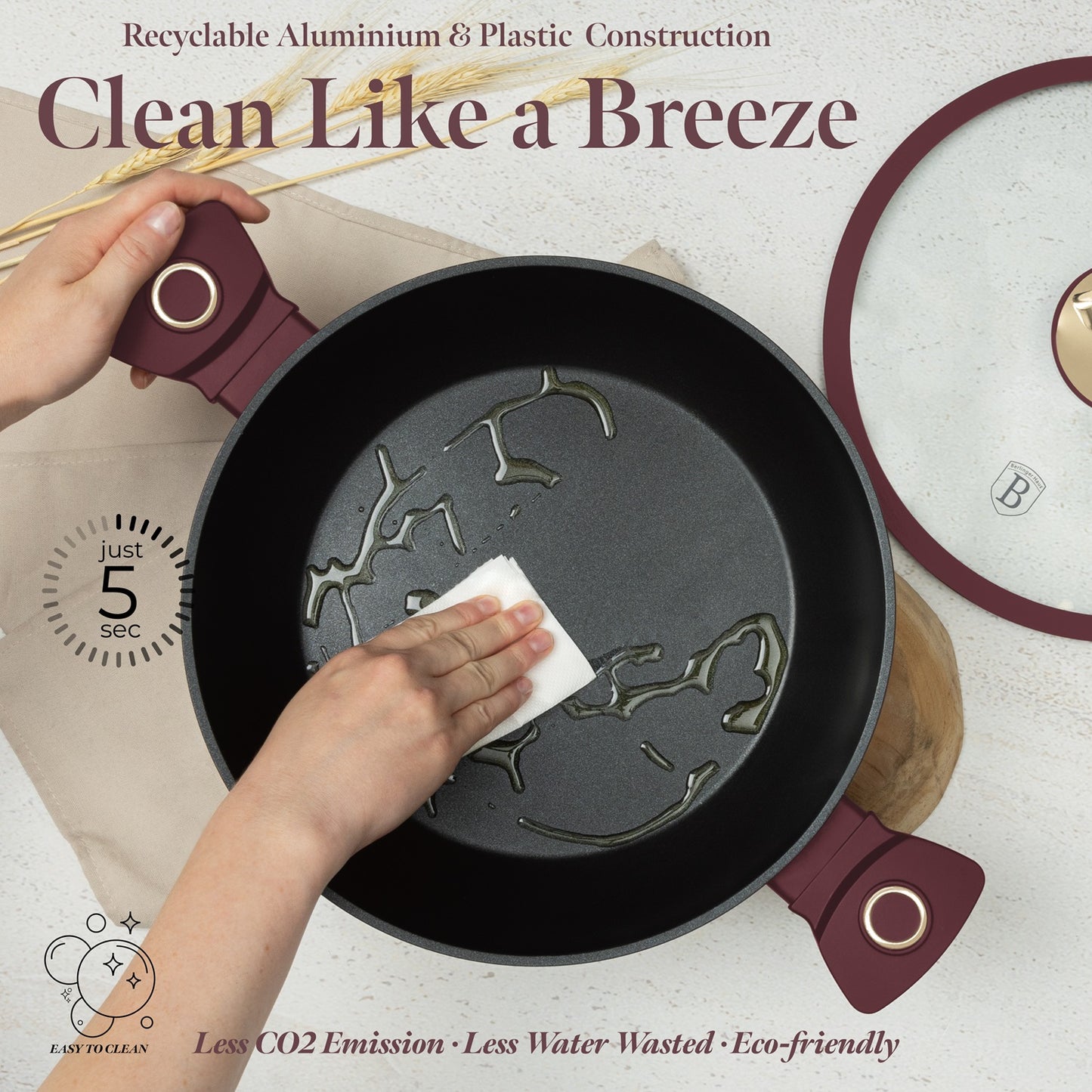 Berlinger Haus 28cm Titan Pro Non-Stick Coating Shallow Pot - Leonardo