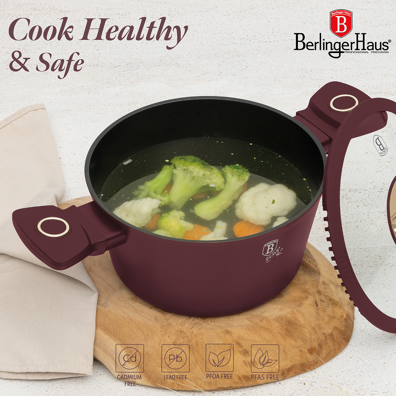Berlinger Haus 24cm Titan Pro Non-Stick Coating Casserole - Leonardo