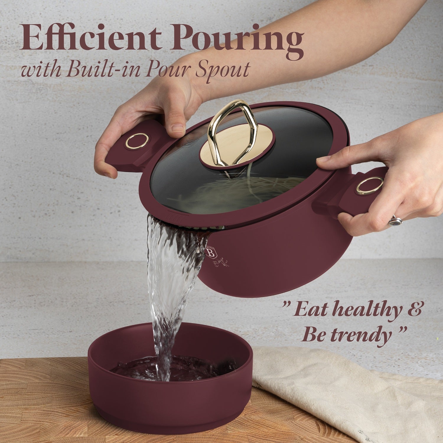 Berlinger Haus 24cm Titan Pro Non-Stick Coating Casserole - Leonardo
