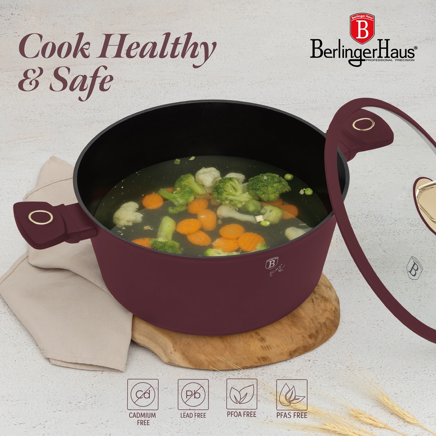 Berlinger Haus 30cm Titan Pro Non-Stick Coating Casserole - Leonardo