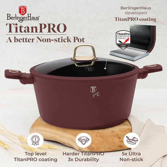 Berlinger Haus 30cm Titan Pro Non-Stick Coating Casserole - Leonardo