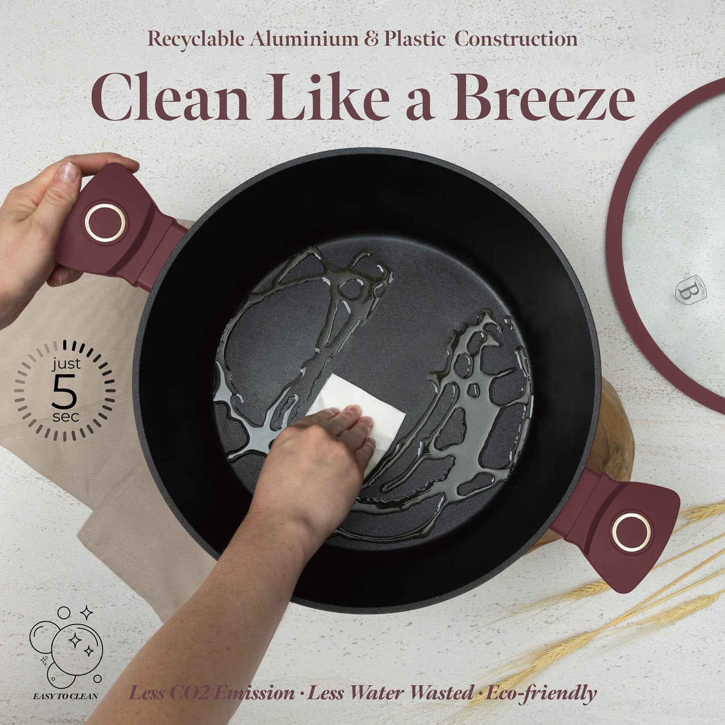 Berlinger Haus 30cm Titan Pro Non-Stick Coating Casserole - Leonardo