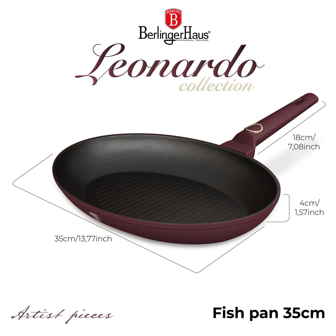 Berlinger Haus 35cm Fish Pan - Leonardo