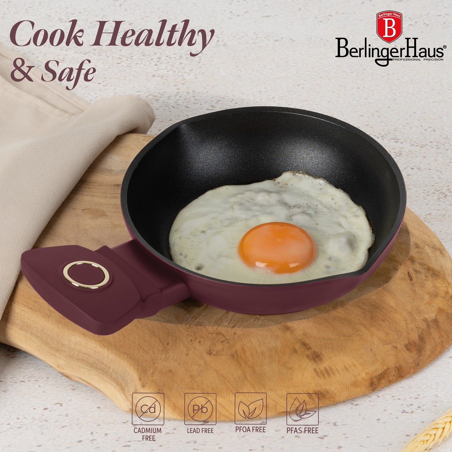Berlinger Haus 16cm Titan Pro Non-Stick Coating Egg Pan - Leonardo