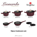 Berlinger Haus 10-Piece Non-Stick Titan Pro Coating Cookware Set - Leonardo