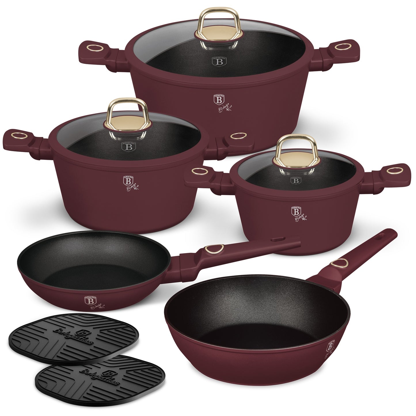 Berlinger Haus 10-Piece Titan Pro Non-Stick Coating Cookware Set - Leonardo