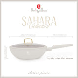 Berlinger Haus 28cm Titan Pro Non-Stick Coating Wok with Lid - Sahara