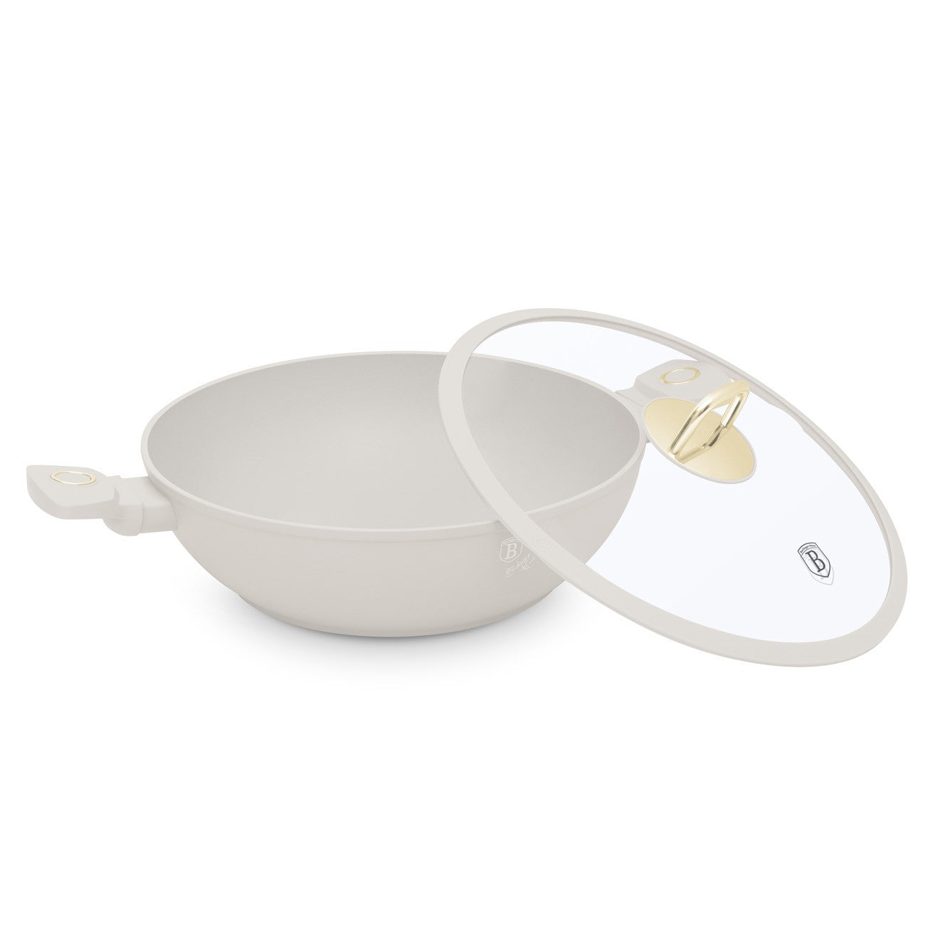 Berlinger Haus 30cm Titan Pro Non-Stick Wok with Lid - Sahara