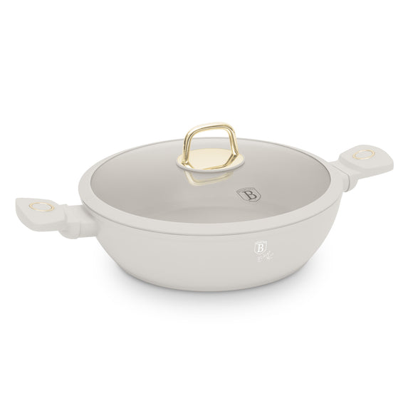 Berlinger Haus 28cm Non Stick Titan Pro Coating Shallow Pot - Sahara