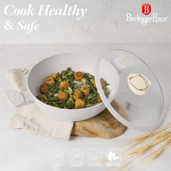 Berlinger Haus 28cm Non Stick Titan Pro Coating Shallow Pot - Sahara