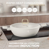 Berlinger Haus 28cm Non Stick Titan Pro Coating Shallow Pot - Sahara