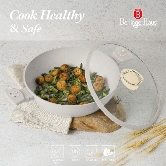 Berlinger Haus 30cm Titan Pro Non-Stick Coating Shallow Pot – Sahara