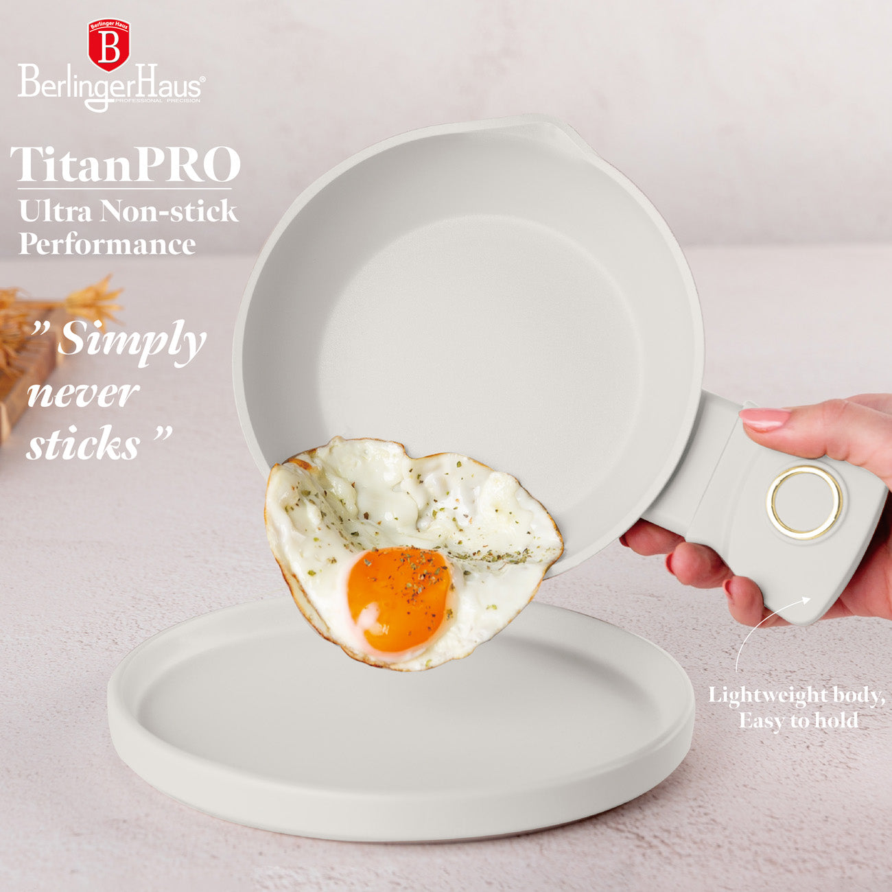 Berlinger Haus 16cm Titan Pro Non-Stick Coating Egg Pan - Sahara