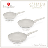 Berlinger Haus 3-Piece Non-Stick Titan Pro Coating Frypan Set - Sahara