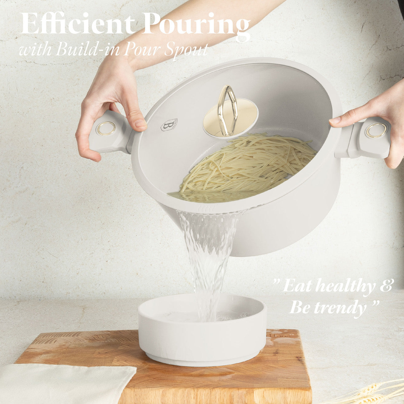 Berlinger Haus 10-Piece Non-Stick Titan Pro Coating Cookware Set - Sahara