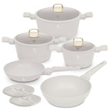 Berlinger Haus 10-Piece Non-Stick Titan Pro Coating Cookware Set - Sahara
