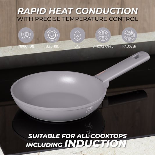 Berlinger Haus 28cm Non Stick Titan Pro Coating Frying Pan - Taupe
