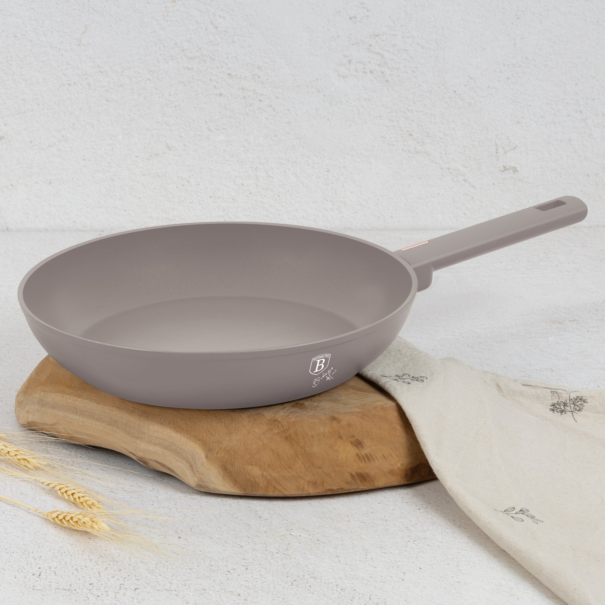 Berlinger Haus 28cm Non Stick Titan Pro Coating Frying Pan - Taupe