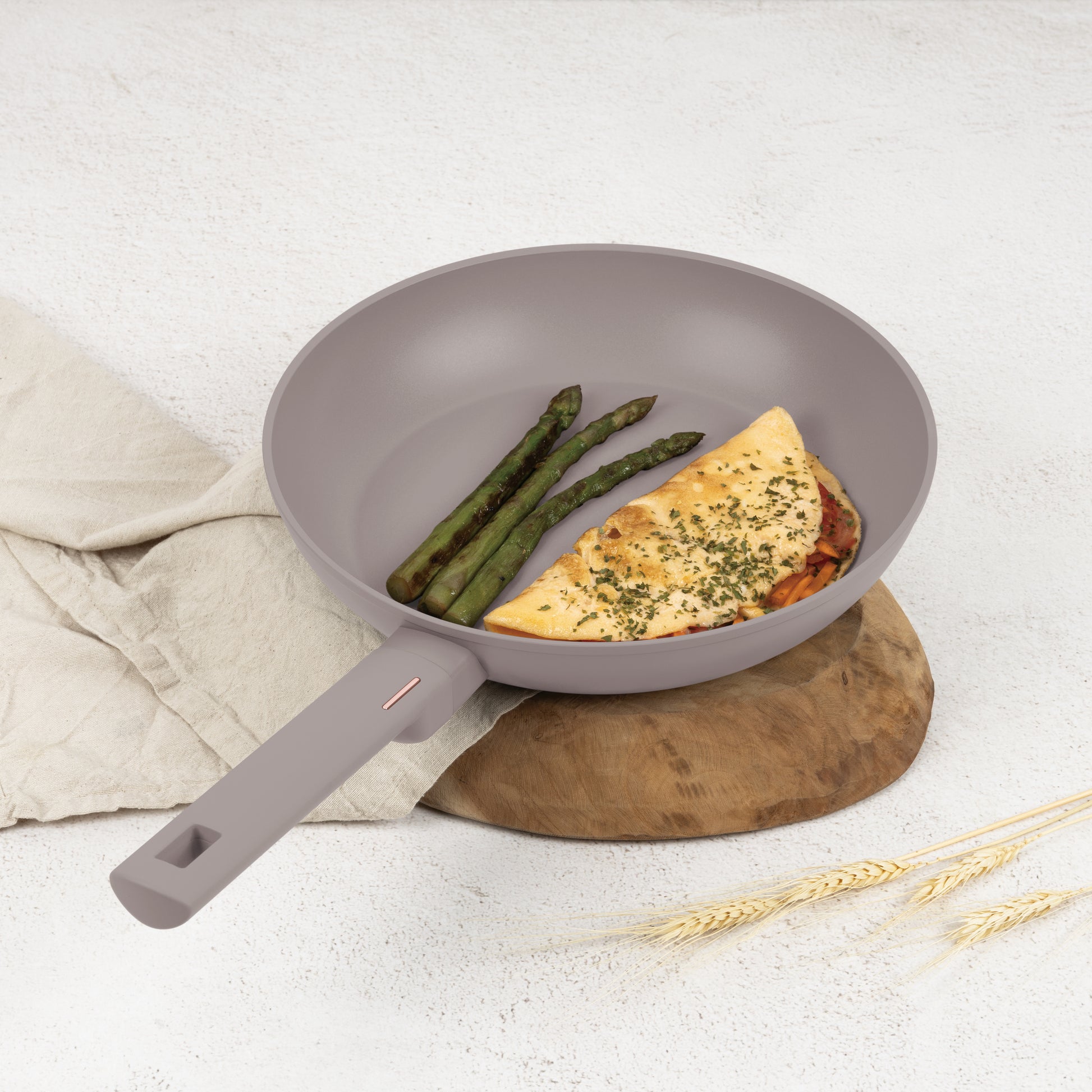 Berlinger Haus 28cm Non Stick Titan Pro Coating Frying Pan - Taupe