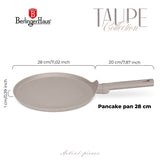 Berlinger Haus 28cm Titan Pro Non-Stick Coating Pancake Pan - Taupe