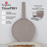 Berlinger Haus 28cm Titan Pro Non-Stick Coating Pancake Pan - Taupe