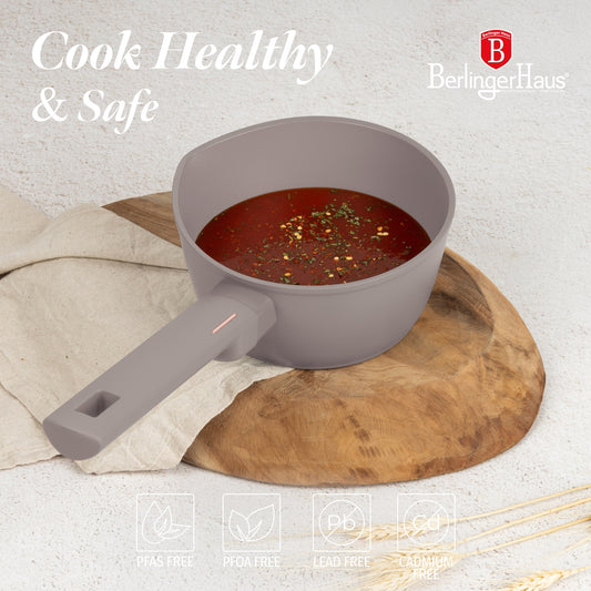 Berlinger Haus 16cm Non Stick Titan Pro Coating Sauce Pan - Taupe