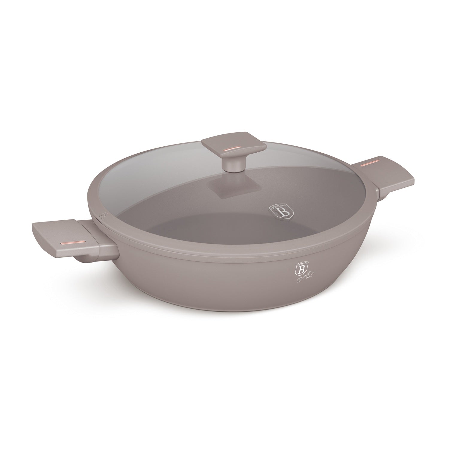 Berlinger Haus 30cm Titan Pro Non-Stick Coating Shallow Pot - Taupe
