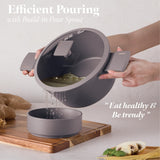 Berlinger Haus 10-Piece Non-Stick Titan Pro Coating Cookware Set - Taupe