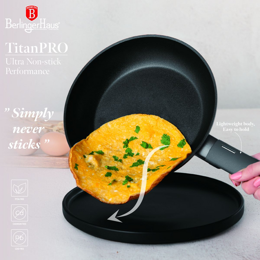 Berlinger Haus 20cm Non Stick Titan Pro Coating Frypan - Anthracite