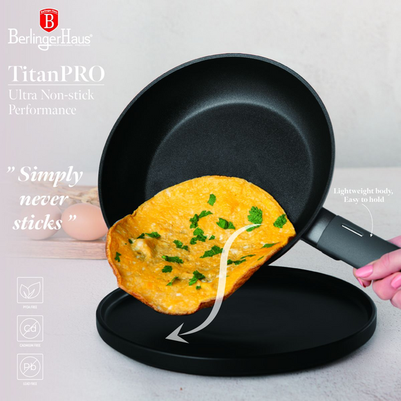 Berlinger Haus 28cm Non Stick Titan Pro Coating Frying Pan - Anthracite