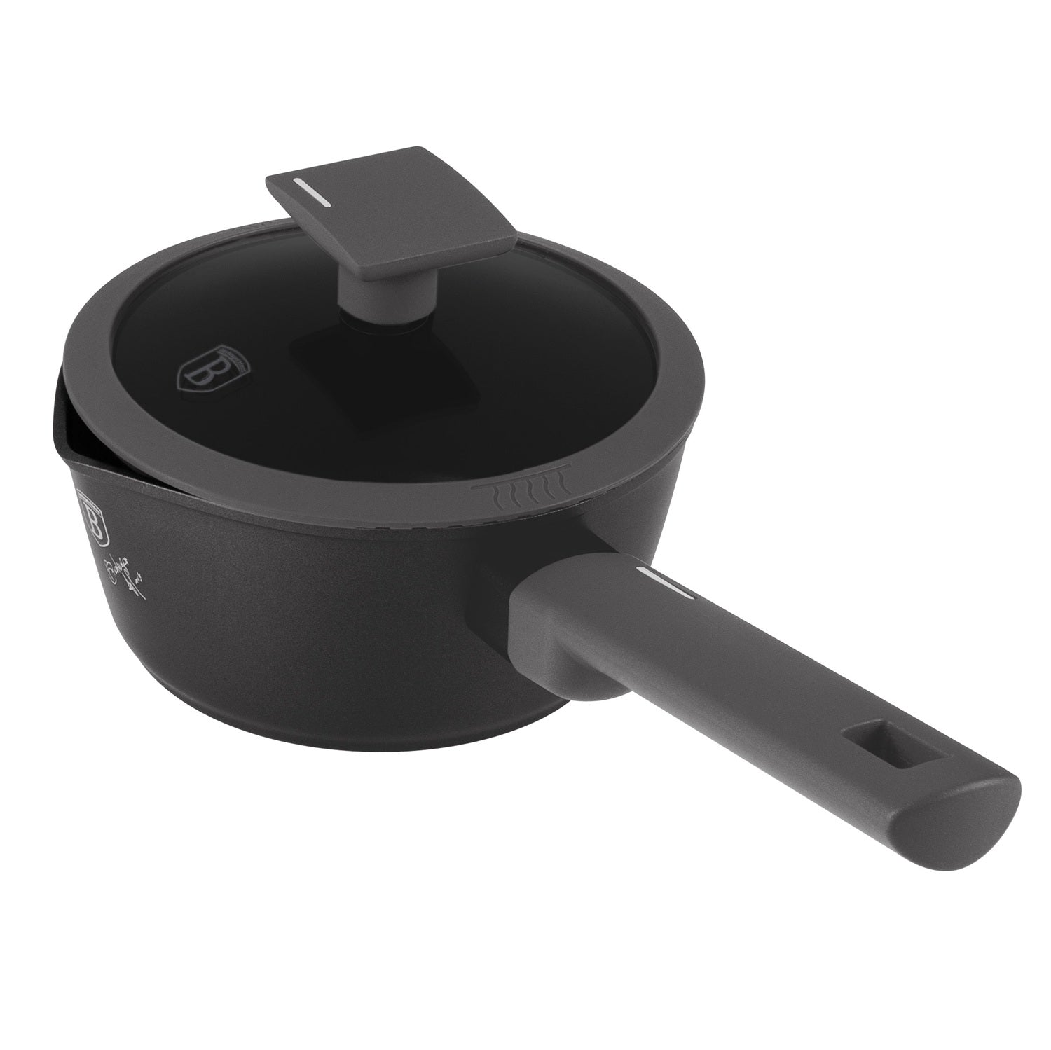 Berlinger Haus 16cm Non Stick Titan Pro Coating Sauce Pan with Lid - Antracite