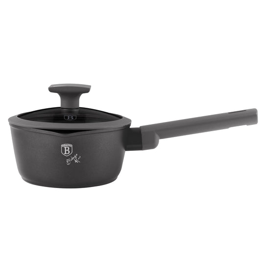 Berlinger Haus 16cm Non Stick Titan Pro Coating Sauce Pan with Lid - Antracite