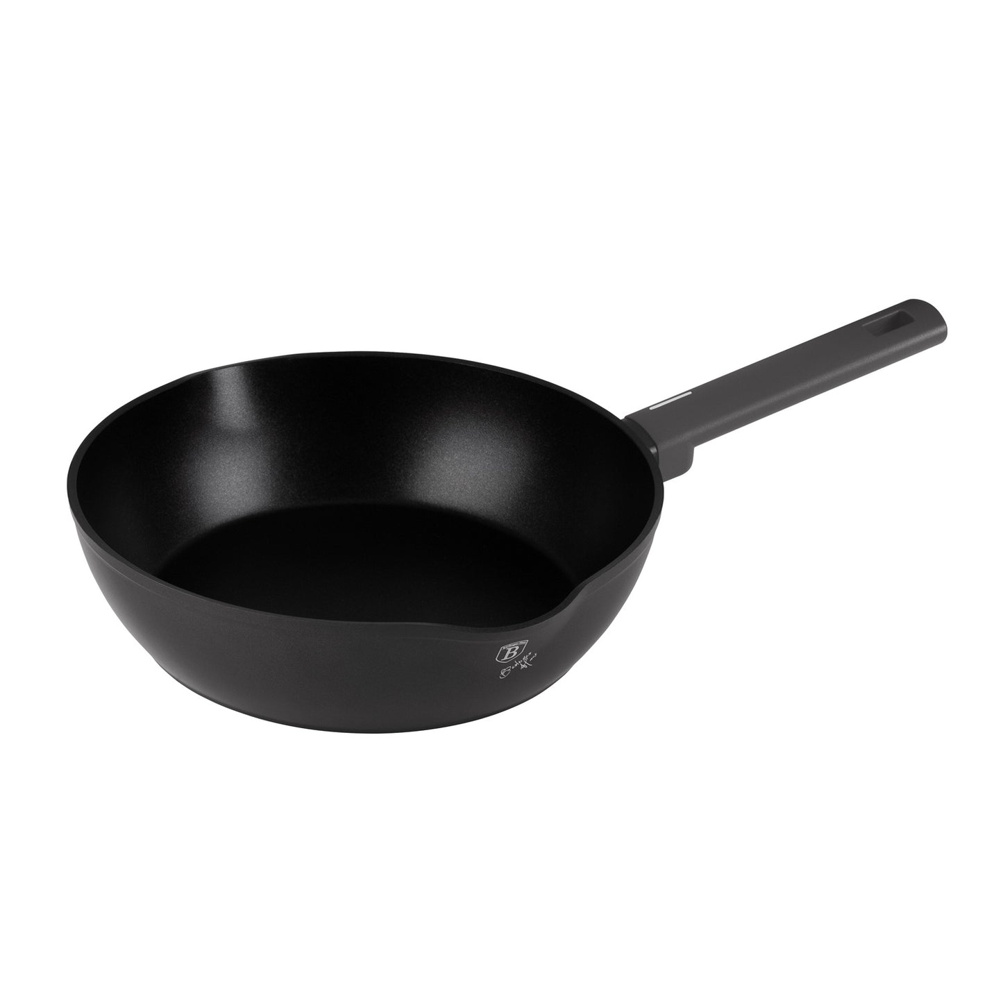 Berlinger Haus 28cm Titan Pro Non-Stick Coating Deep Frypan with 2 Mouths – Anthracite