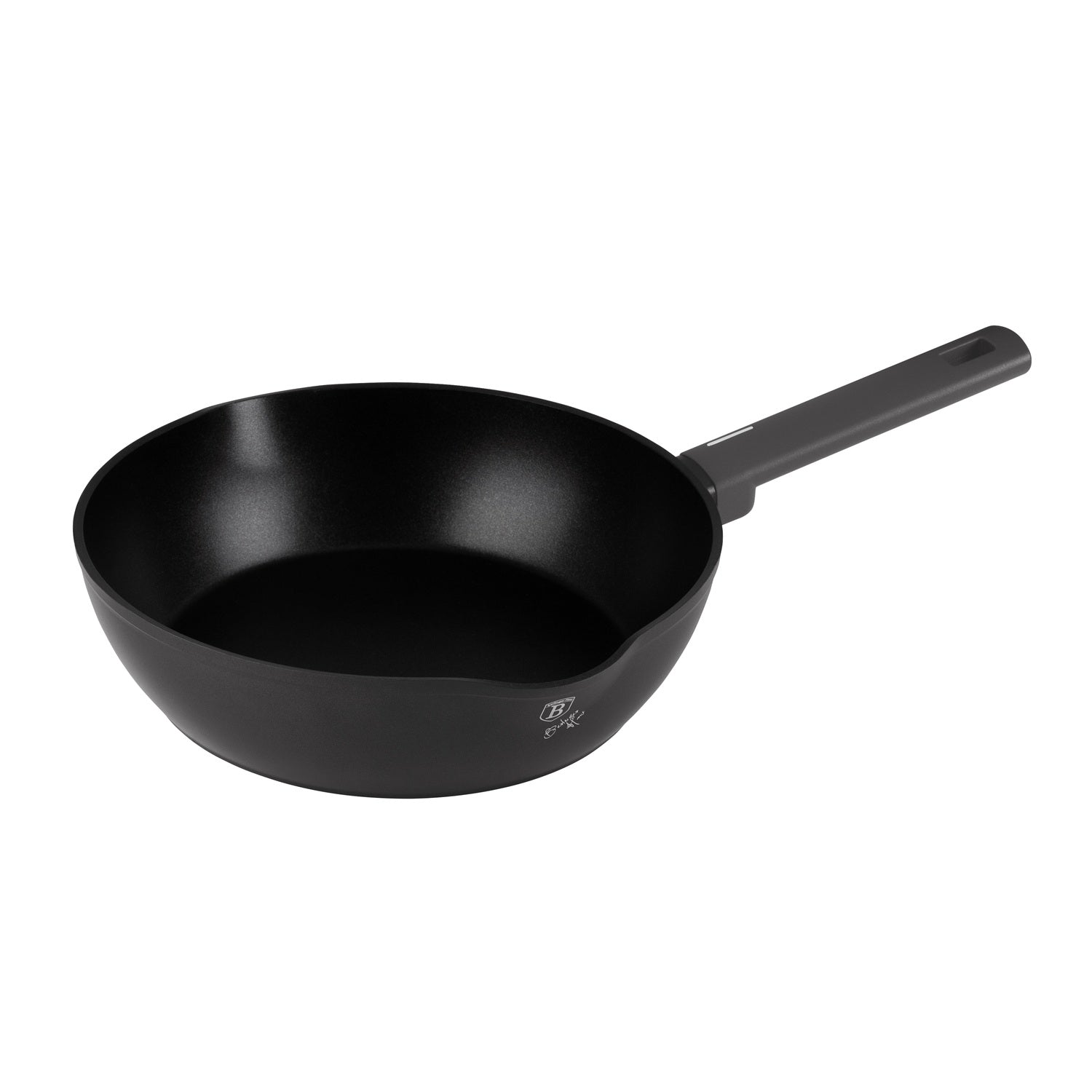 Berlinger Haus 28cm Titan Pro Non-Stick Coating Deep Frypan with 2 Mouths – Anthracite