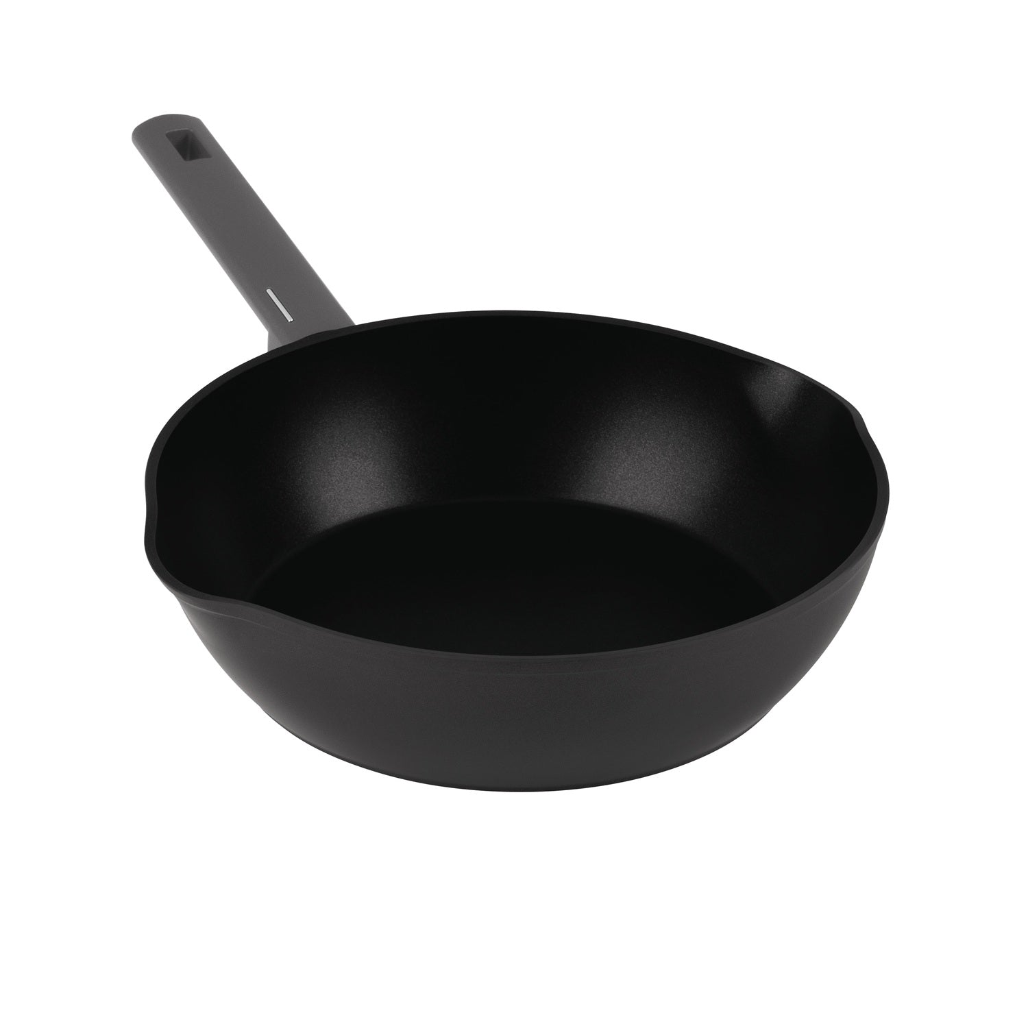 Berlinger Haus 28cm Titan Pro Non-Stick Coating Deep Frypan with 2 Mouths – Anthracite