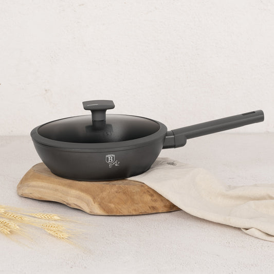 Berlinger Haus 24cm Titan Pro Non-Stick Coating Deep Frypan – Anthracite