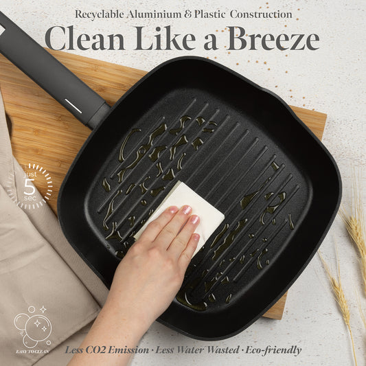 Berlinger Haus 28cm Titan Pro Non-Stick Coating Coating Grill Pan - Anthracite
