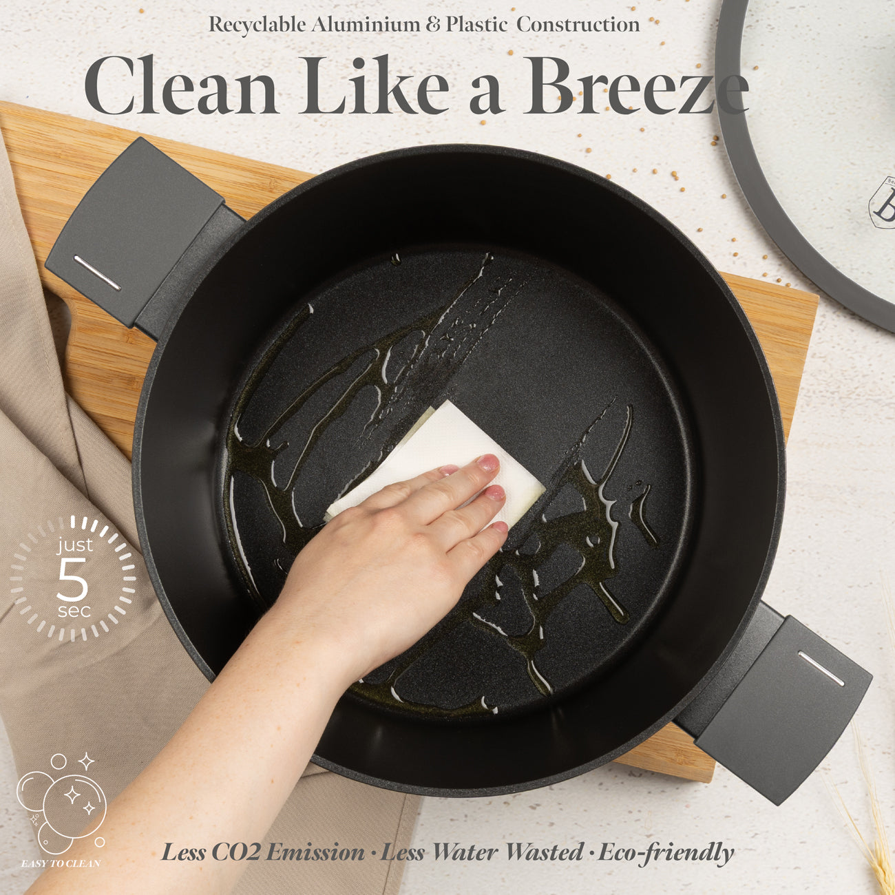 Berlinger Haus 15-Piece Titan Pro Non-Stick Cookware Set - Anthracite
