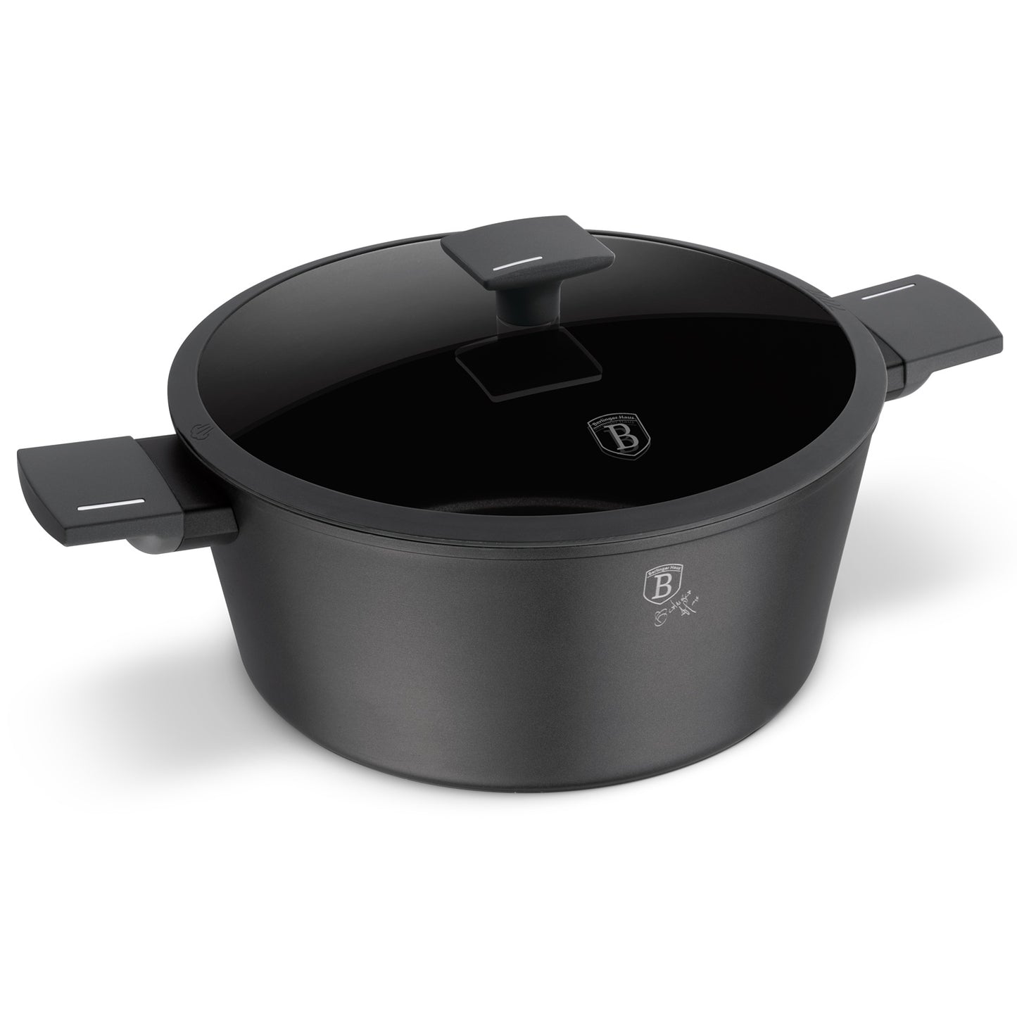 Berlinger Haus 28 Non Stick Titan Pro Coating Casserole with Lid - Anthracite