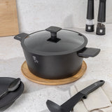 Berlinger Haus 20cm Non Stick Titan Pro Coating Casserole with Lid Anthracite